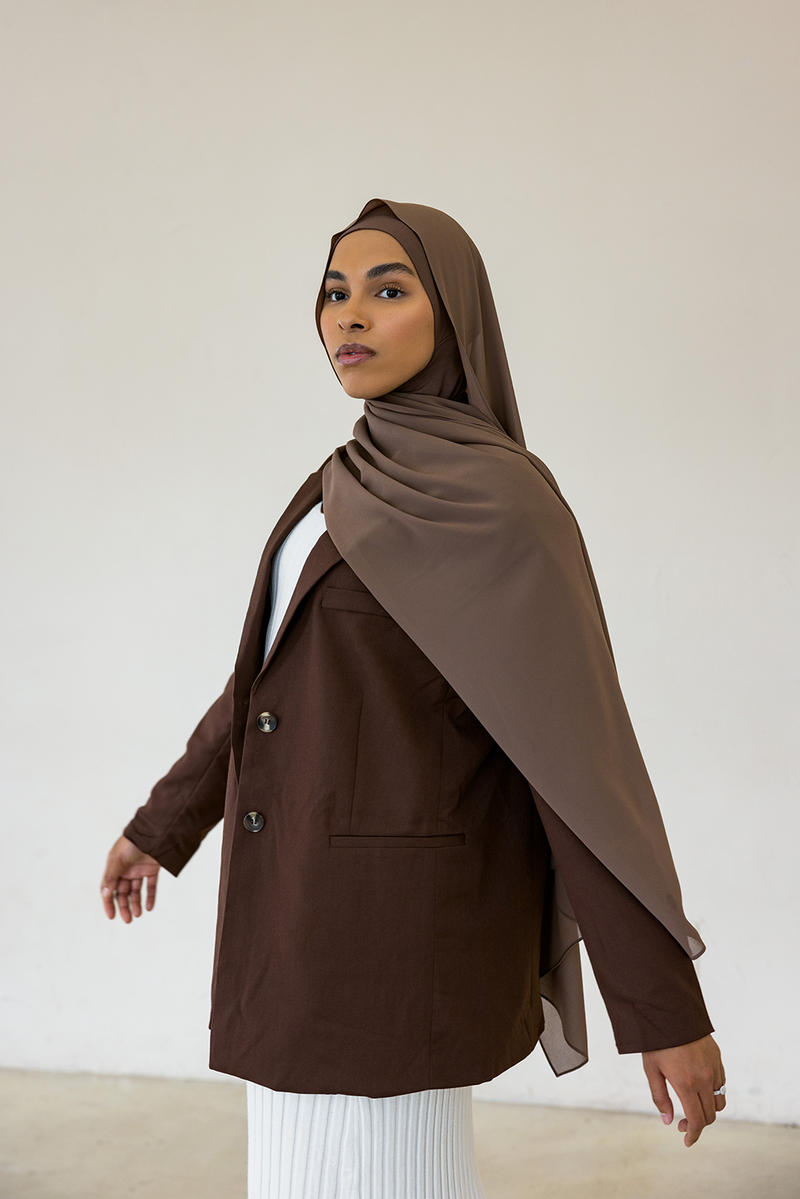 SpeakPure Set Satin Lined - Brown-Qahwa