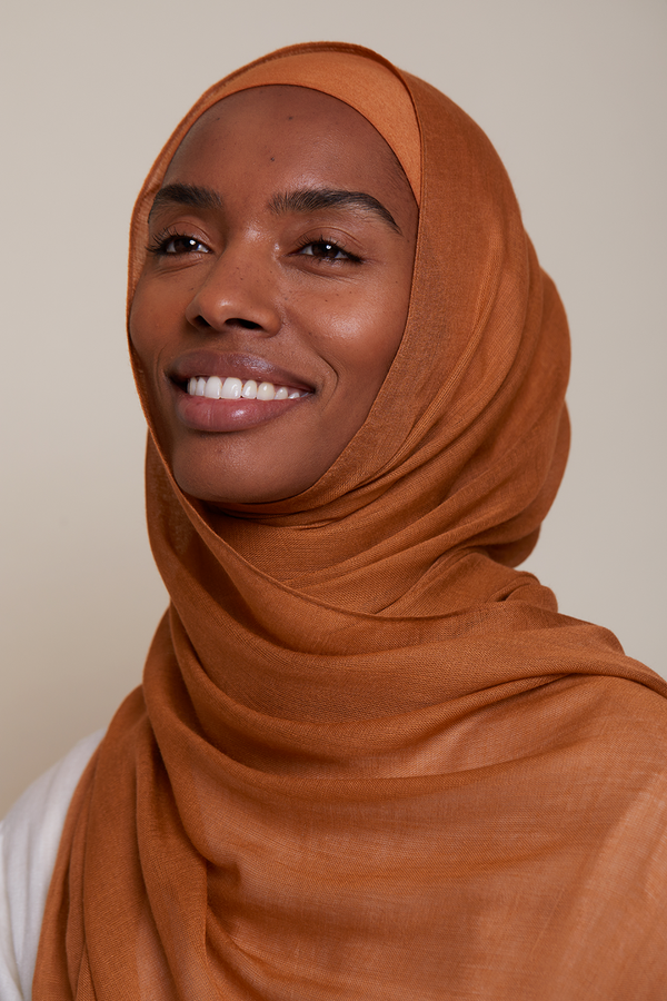 Breathable Modal Hijab - Cinnamon