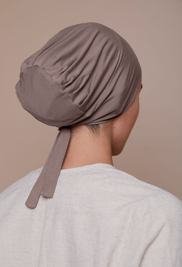 Mesh Back Underscarf (Bamboo) Earth Grey