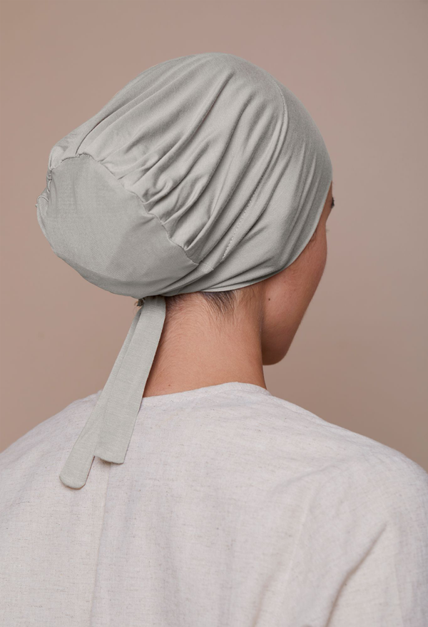 Mesh Back Underscarf (Bamboo) Light Grey