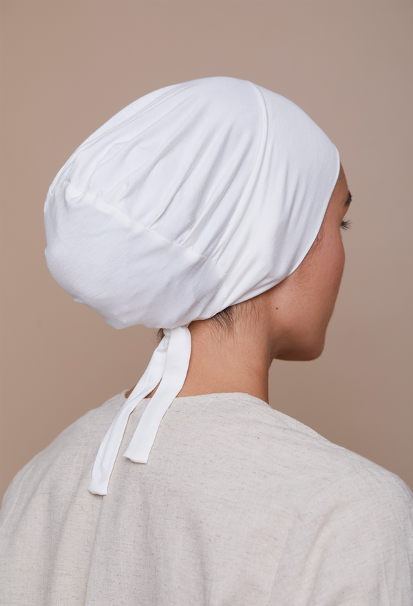 Mesh Back Underscarf (Bamboo) Ivory