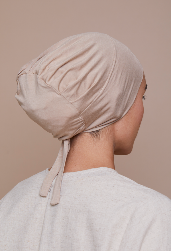 Tie-Back Underscarf (Bamboo) Light Taupe