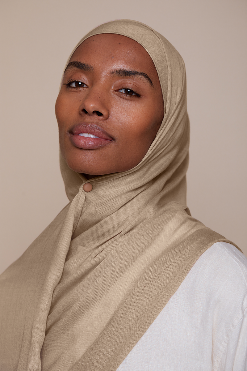 Breathable Modal Hijab - Warm Sand