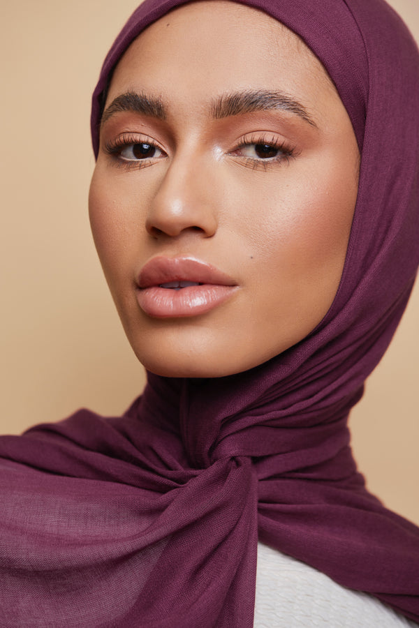 Breathable Modal Hijab - Maroon