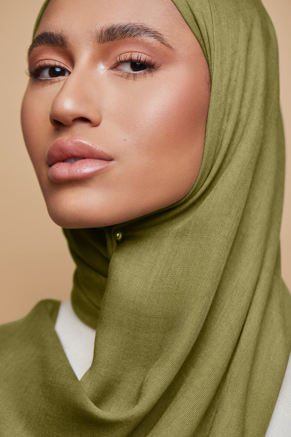 Breathable Modal Hijab - Moss