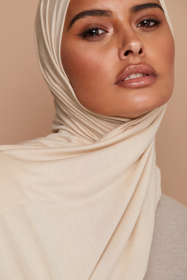 Butter Cream Premium Jersey Hijab | VOILE CHIC | Jersey Hijab