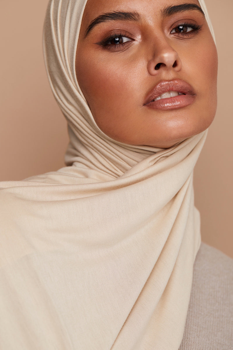 Butter Cream Premium Jersey Hijab | VOILE CHIC | Jersey Hijab