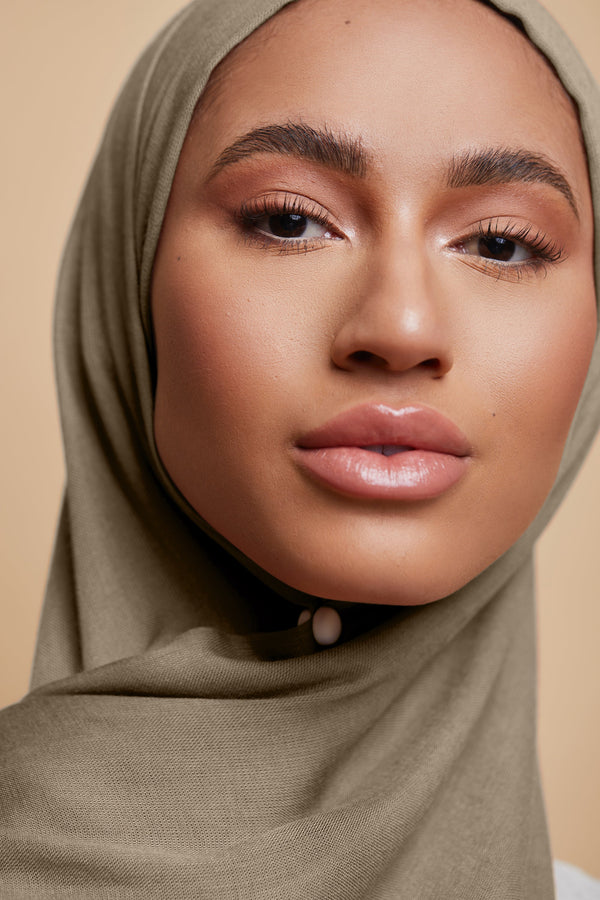 Breathable Modal Hijab - Desert Taupe