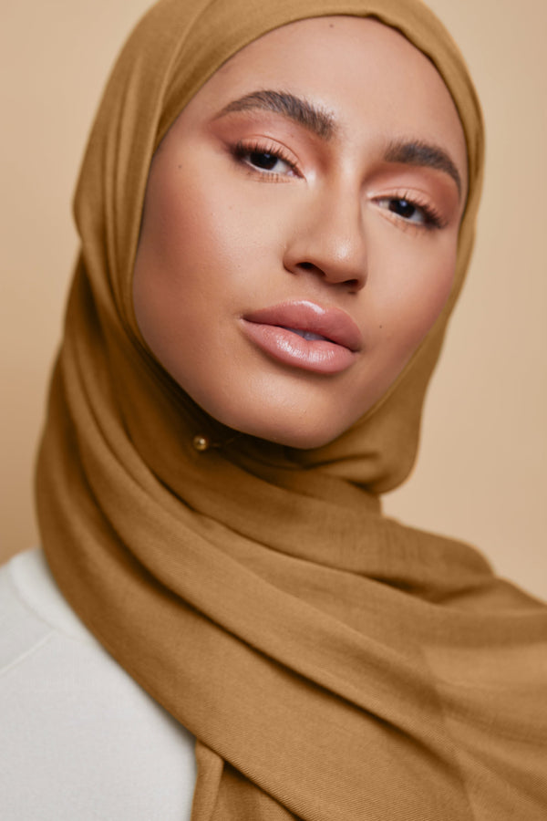 Breathable Modal Hijab - Tan