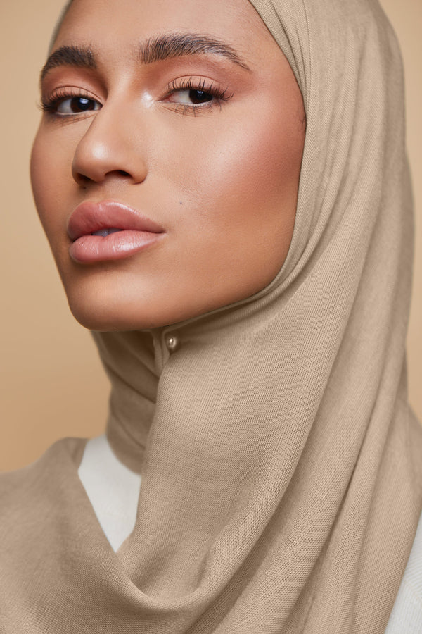 Breathable Modal Hijab - Warm Sand