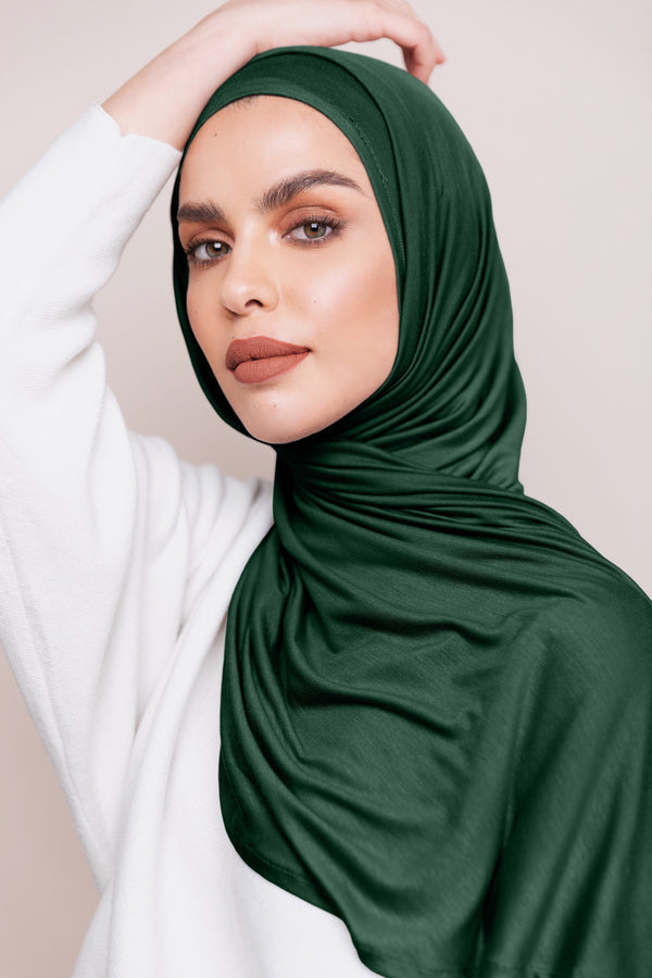 Pine Green Luxury Chiffon  Hijab | VOILE CHIC | Chiffon Hijab