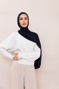 Navy Blue Instant Hijab | VOILE CHIC | Slip On Hijab
