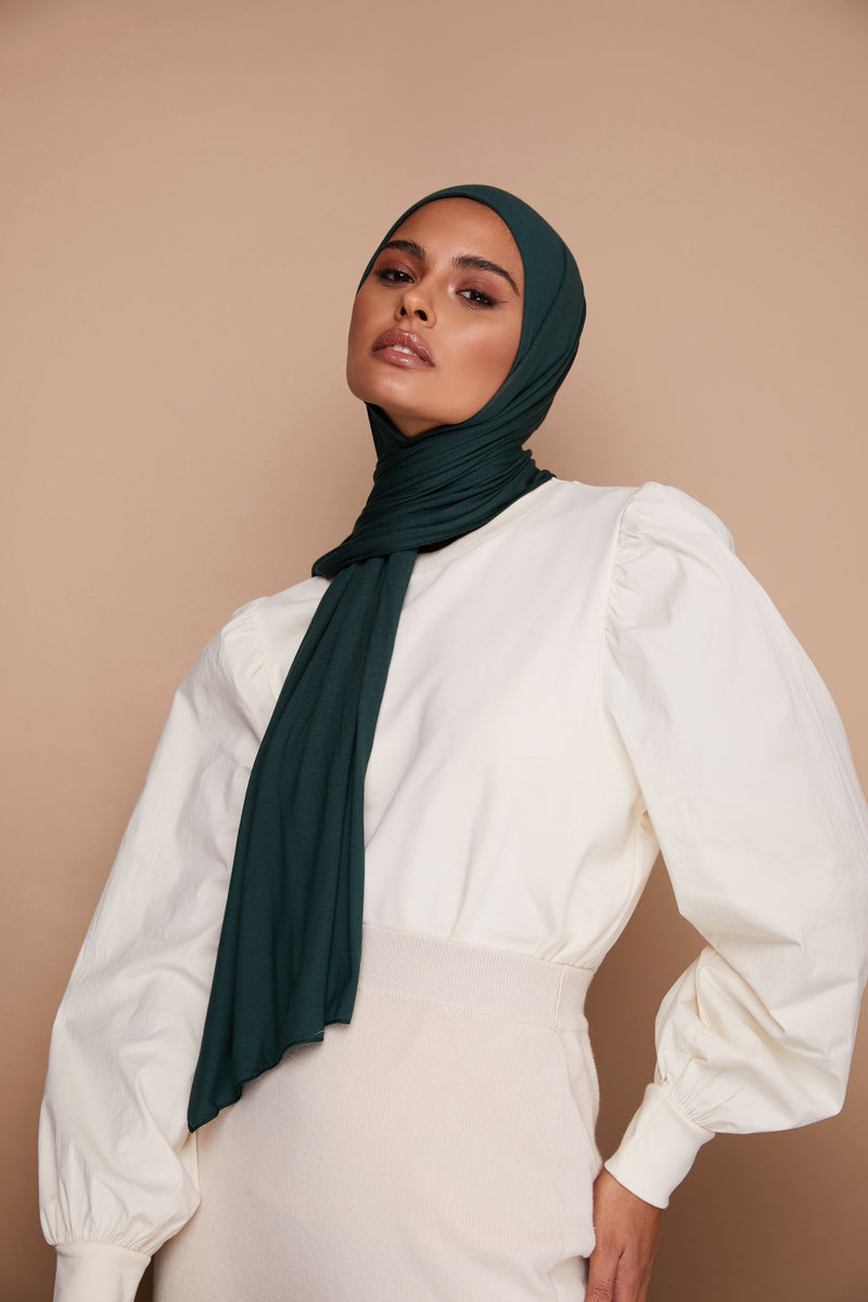 Pine Green Jersey Hijab | VOILE CHIC | Jersey Hijab