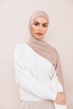 Vanilla Khaki Instant Hijab | VOILE CHIC | Slip On Hijab